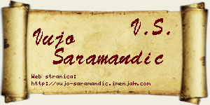 Vujo Saramandić vizit kartica